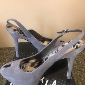 Sam Edelman Gray Platform Heels Size 8